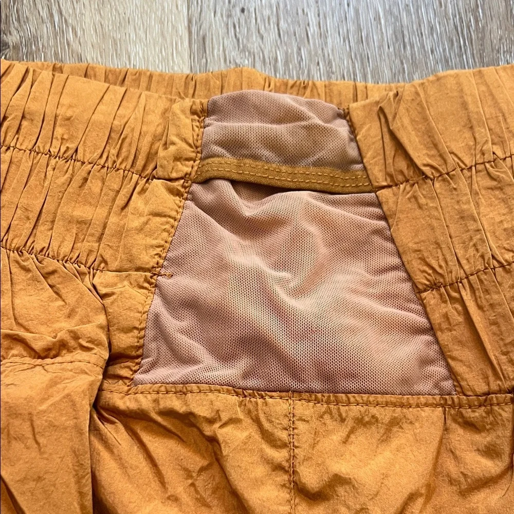 Free People Movement Women's Orange High-Waisted Shorts XS